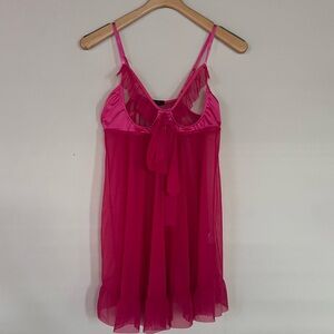 Avidlove Babydoll Teddy Lingerie Pink Short Cutout Cute Sexy Size XXL